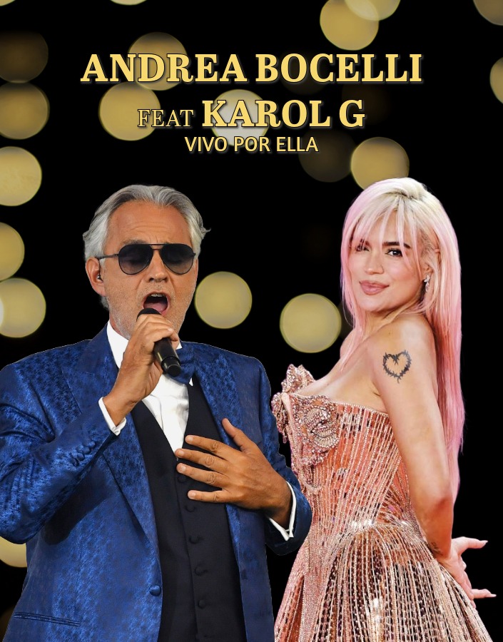 De no creer, Karol G y Andrea Bocelli haciendo el cover de “Vivo por ella