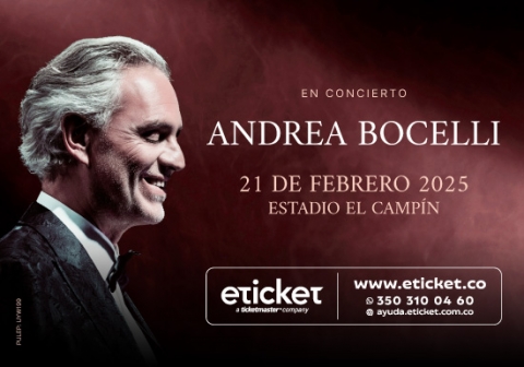 Andrea Bocelli regresa a Colombia como el mayor ícono de la música clásica