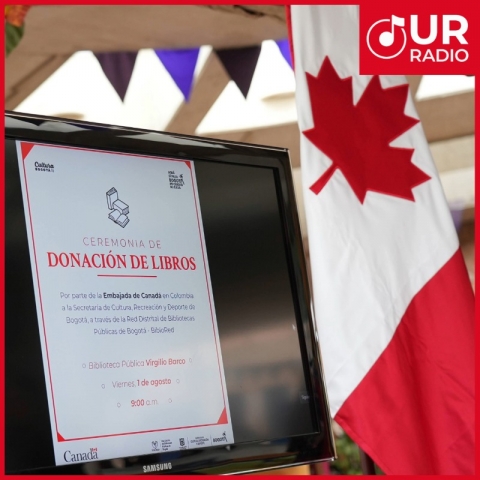 Bogotá estrecha lazos con Canadá y Ecuador con donación de libros